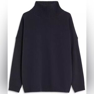 Weekend Max Mara Borgia wool sweater navy NWT